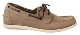 Pollini Beige Suede Low Top Mocassin Loafers Casual Men Shoes -   -  Pollini.